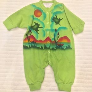 Susan Pillay 3 mo hand painted on natural cotton.